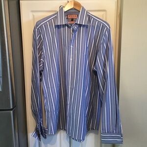 Thomas Pink London Blue and White Stripe Shirt